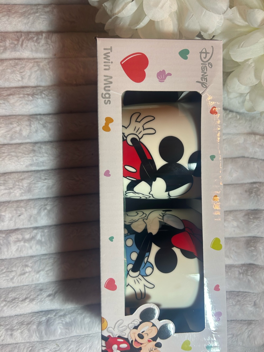 Disney White, Black & Red Mickey Twin Mugs